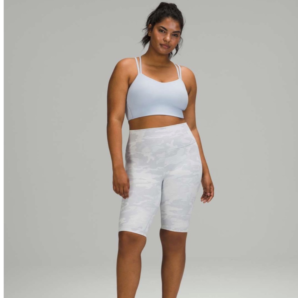 Lululemon Wunder Under Short 10" *Ribbed Incognito Camo Jacquard Alpine White St